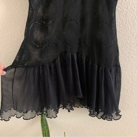 Vintage Cine Star Asymetrical Sheer Dress - Picture 5 of 9